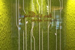 Corporate Names & Logos On Glass