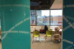 Corporate Names & Logos On Glass