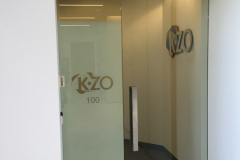 Corporate Names & Logos On Glass